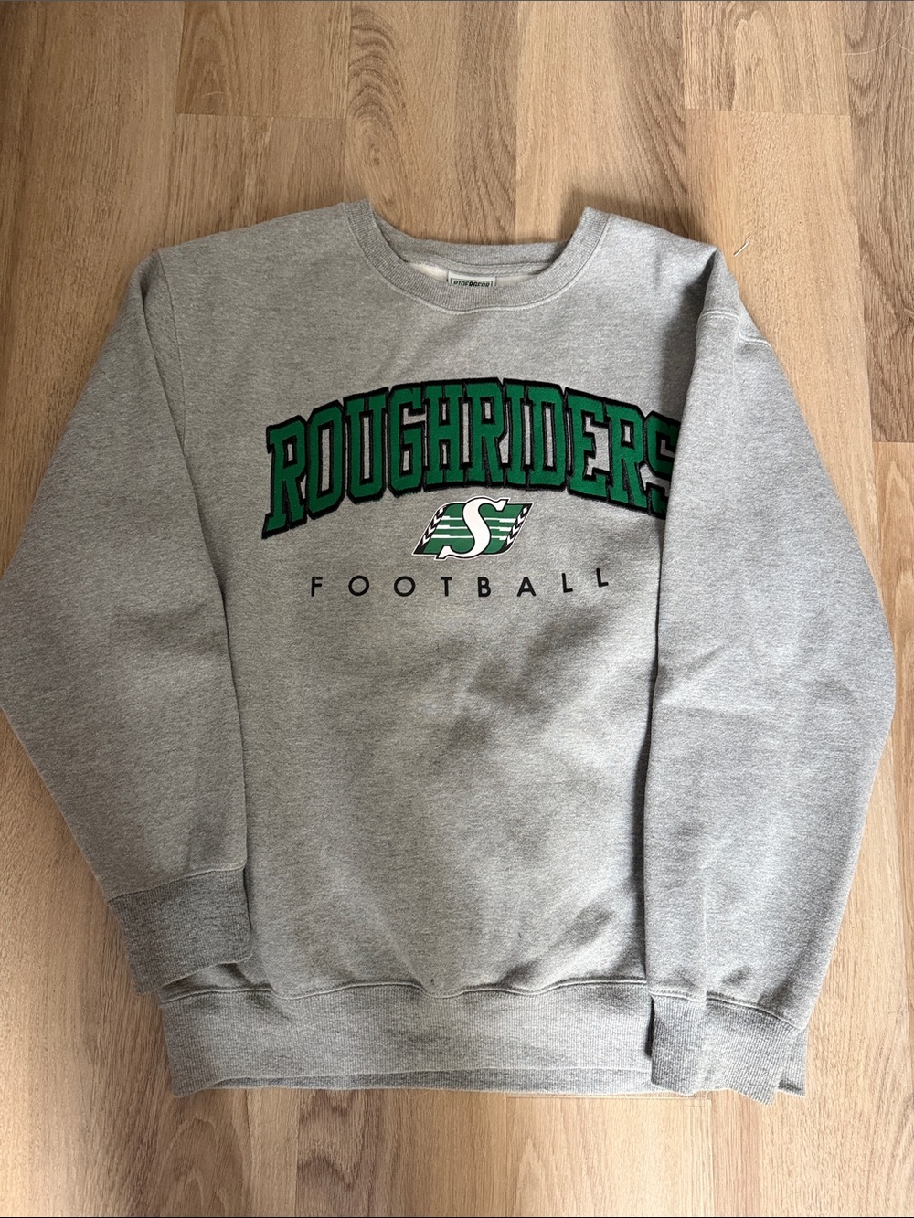 Grey 'Roughriders' Crewneck Sweatshirt - Football Logo
